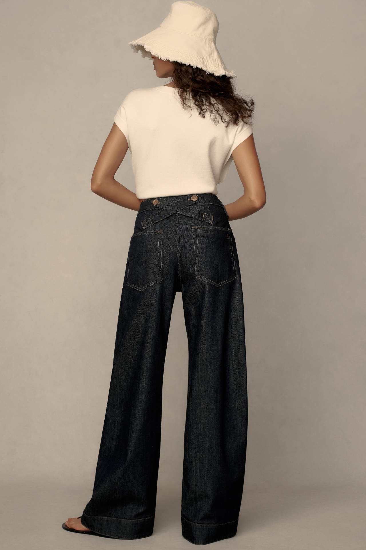 The Myra Low-Rise Tapered Jeans by Pilcro: Puddle Edition