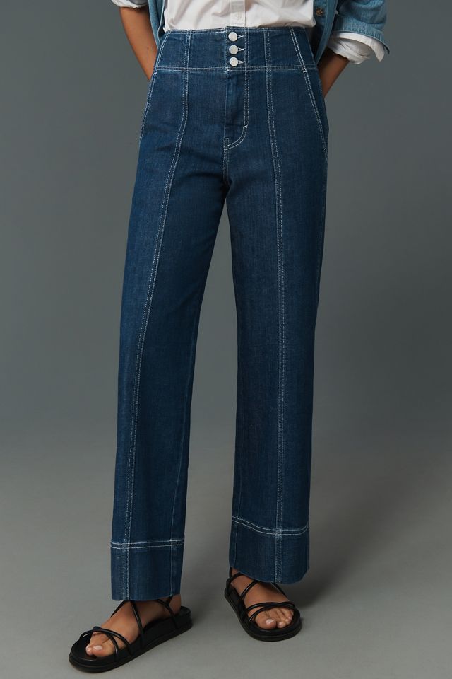 Pilcro Seamed High-Rise Flare Jeans #1