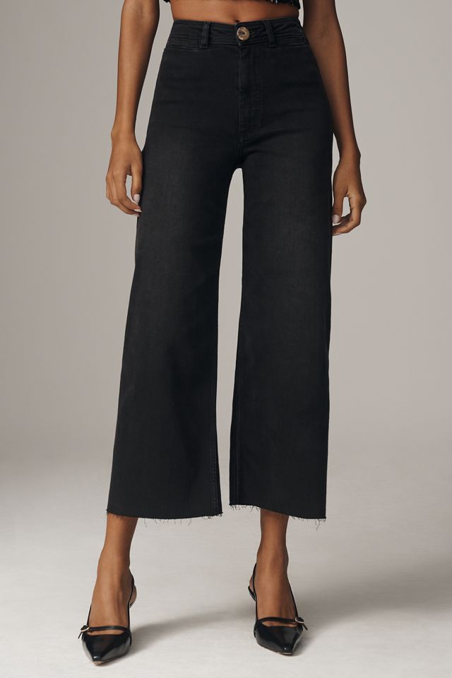 The Ettie High-Rise Crop Wide-Leg Jeans by Maeve #1