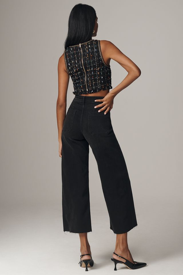 The Ettie High-Rise Crop Wide-Leg Jeans by Maeve #2