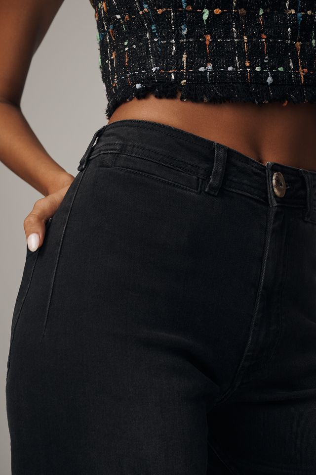 The Ettie High-Rise Crop Wide-Leg Jeans by Maeve #3