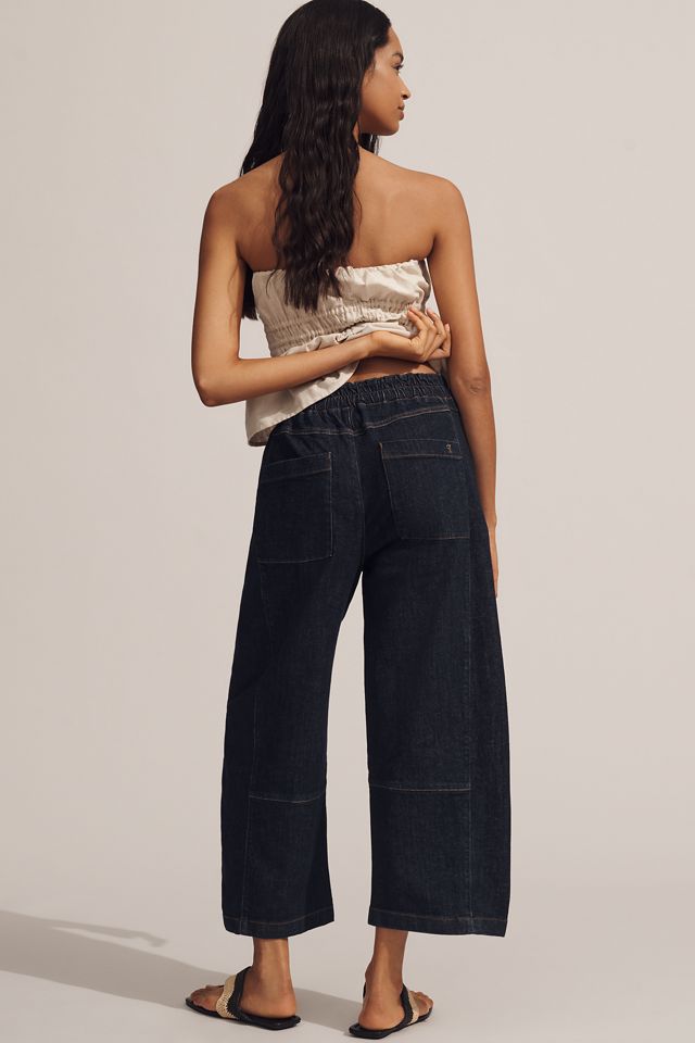 The Izzie Relaxed Pull-On Barrel Jeans by Pilcro #1