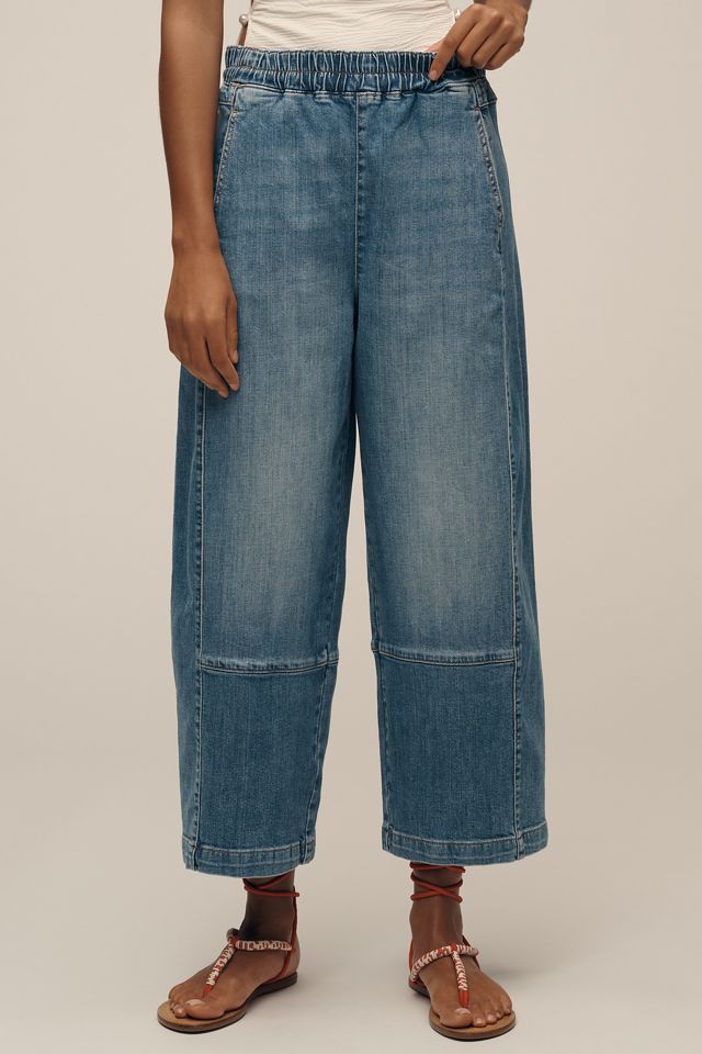 The Izzie Relaxed Pull-On Barrel Jeans by Pilcro #2