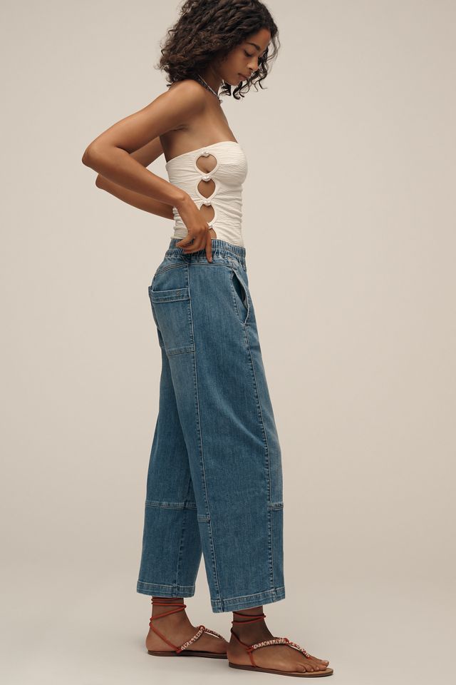 The Izzie Relaxed Pull-On Barrel Jeans by Pilcro #3
