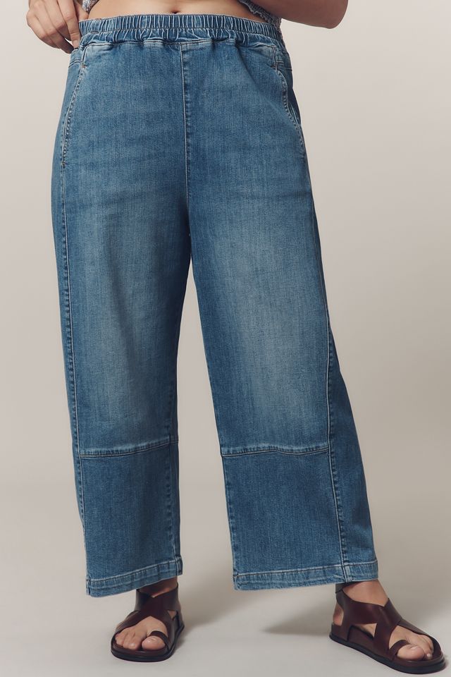 The Izzie Relaxed Pull-On Barrel Jeans by Pilcro #6