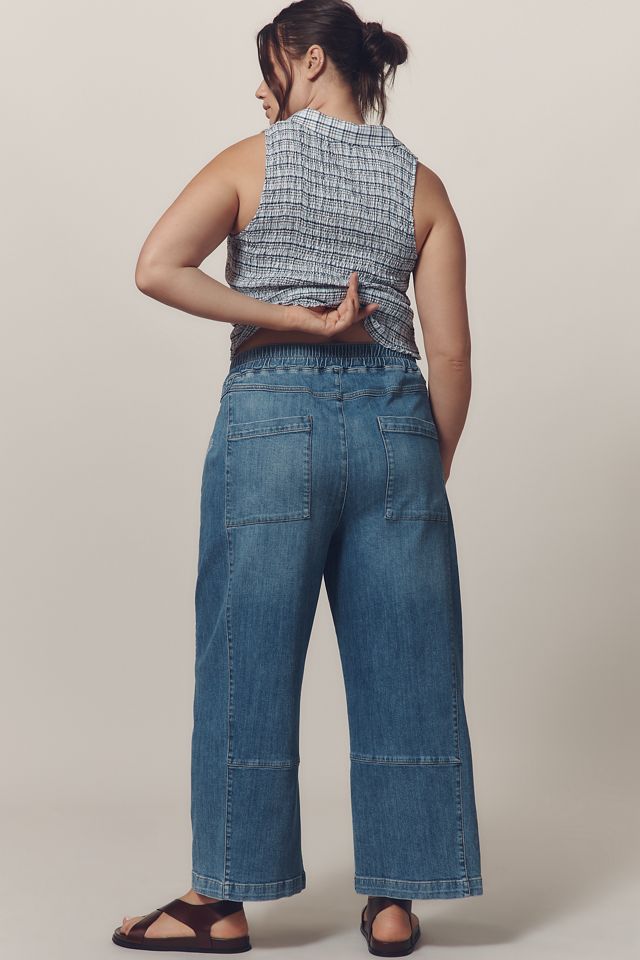 The Izzie Relaxed Pull-On Barrel Jeans by Pilcro #7