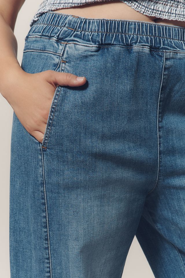 The Izzie Relaxed Pull-On Barrel Jeans by Pilcro #8