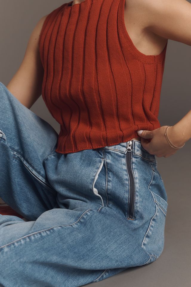 The Izzie Relaxed Pull-On Barrel Jeans by Pilcro #10