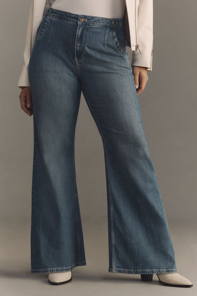 Pilcro Tower Flare Mid-Rise Jeans  #5