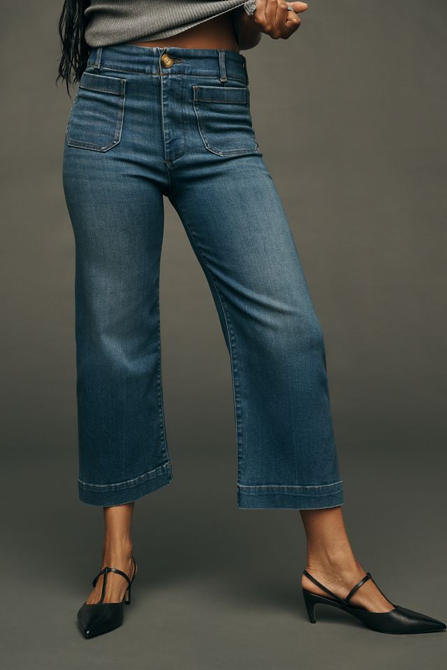 The Colette Crop Wide-Leg Jeans by Maeve #1