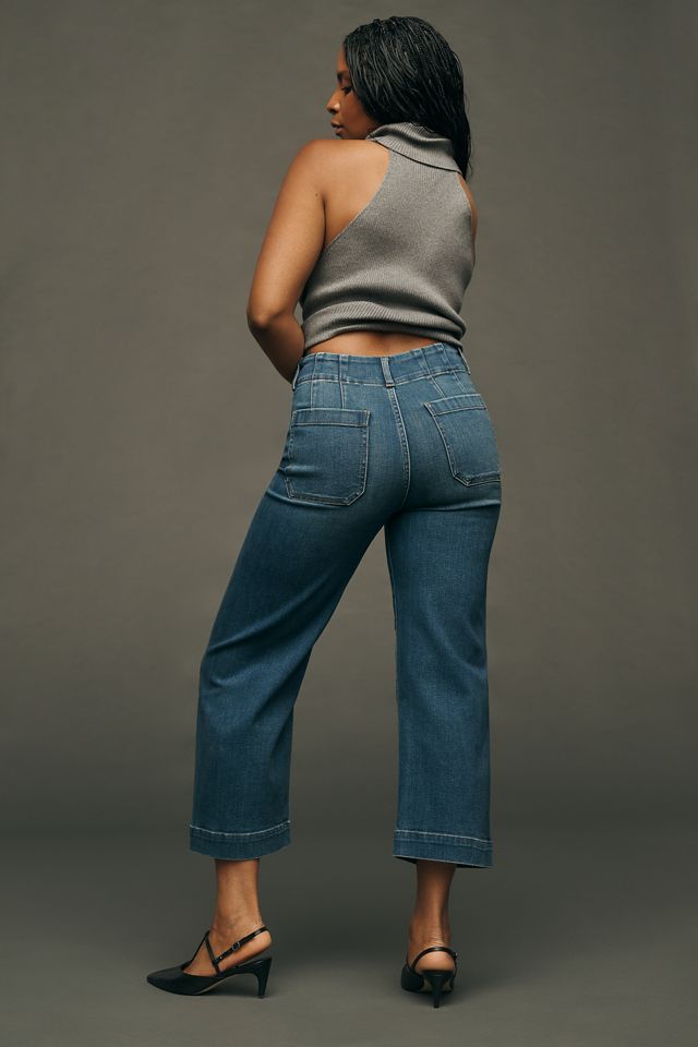 The Colette Crop Wide-Leg Jeans by Maeve #2