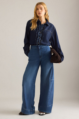 Pilcro Full Curve High-Rise Barrel Jeans