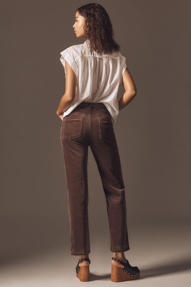 The Annie Corduroy High-Rise Straight-Leg Jeans by Pilcro #2