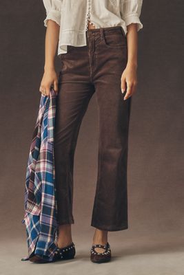 The Annie Corduroy High-Rise Straight-Leg Jeans by Pilcro