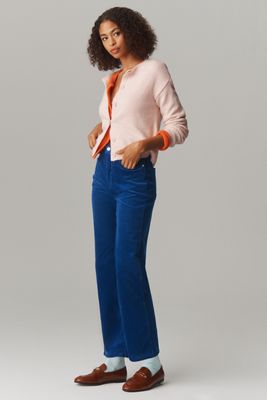 Annie Corduroy High-Rise Straight-Leg Jeans by Pilcro