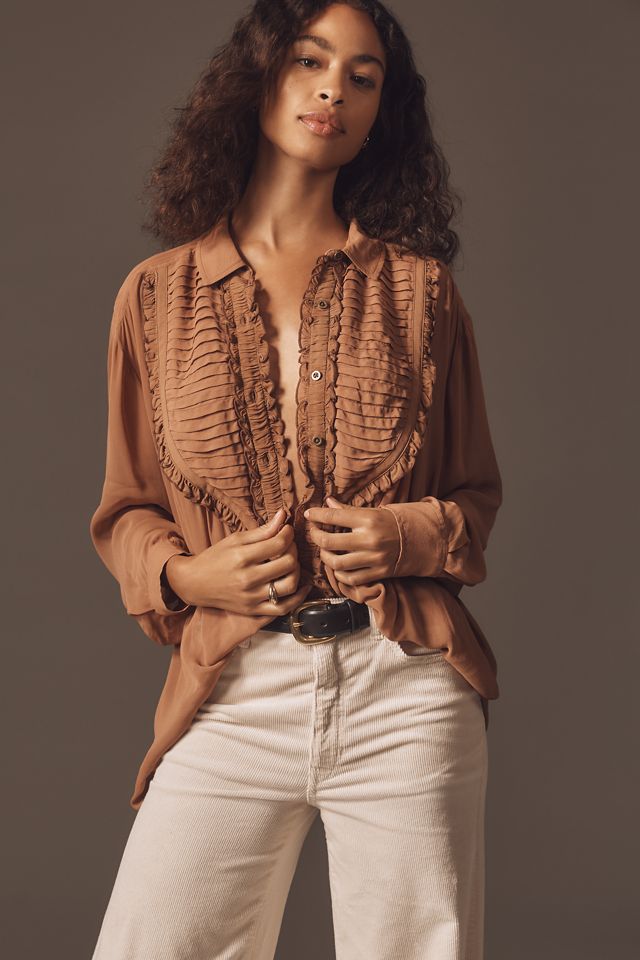 The Robbie Corduroy High-Rise Flare Jeans by Pilcro #3