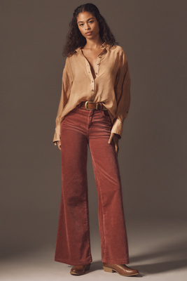 Pilcro The Robbie High-rise Flare Jeans By : Corduroy Edition In Brown
