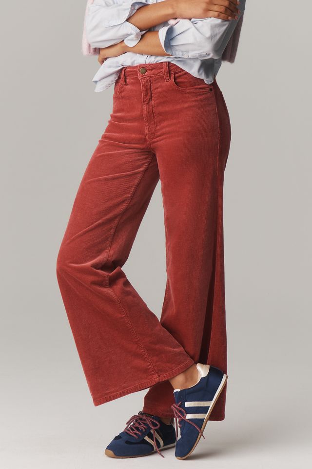 The Robbie Corduroy High-Rise Flare Jeans by Pilcro
