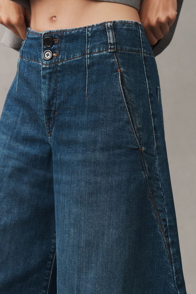 Pilcro Skirty High-Rise Crop Wide-Leg Jeans #1