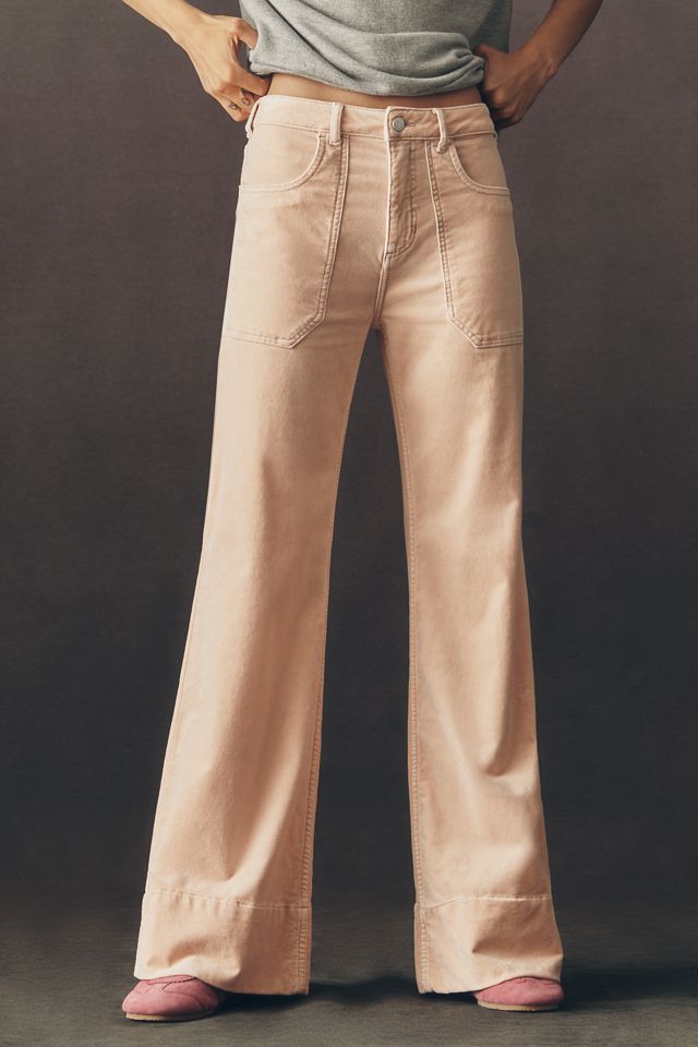 Pilcro Rylan Velvet High-Rise Flare Jeans #1