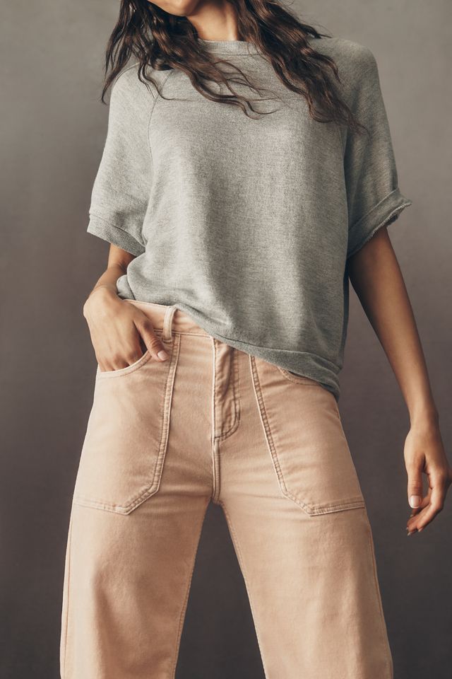 Pilcro Rylan Velvet High-Rise Flare Jeans #3