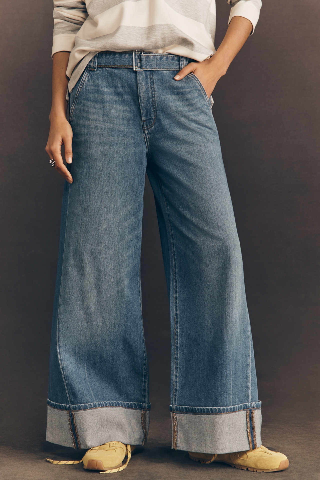 Pilcro Nova High-Rise Wide-Leg Jeans