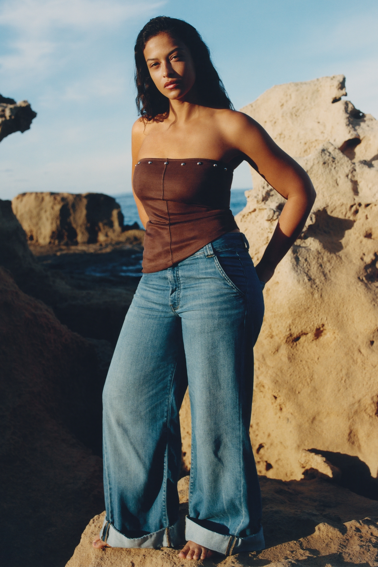 Pilcro Nova High-Rise Wide-Leg Jeans