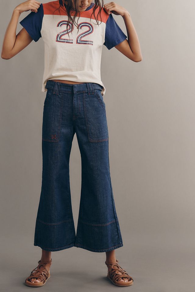 Maeve Utility High-Rise Crop Wide-Leg Jeans #2