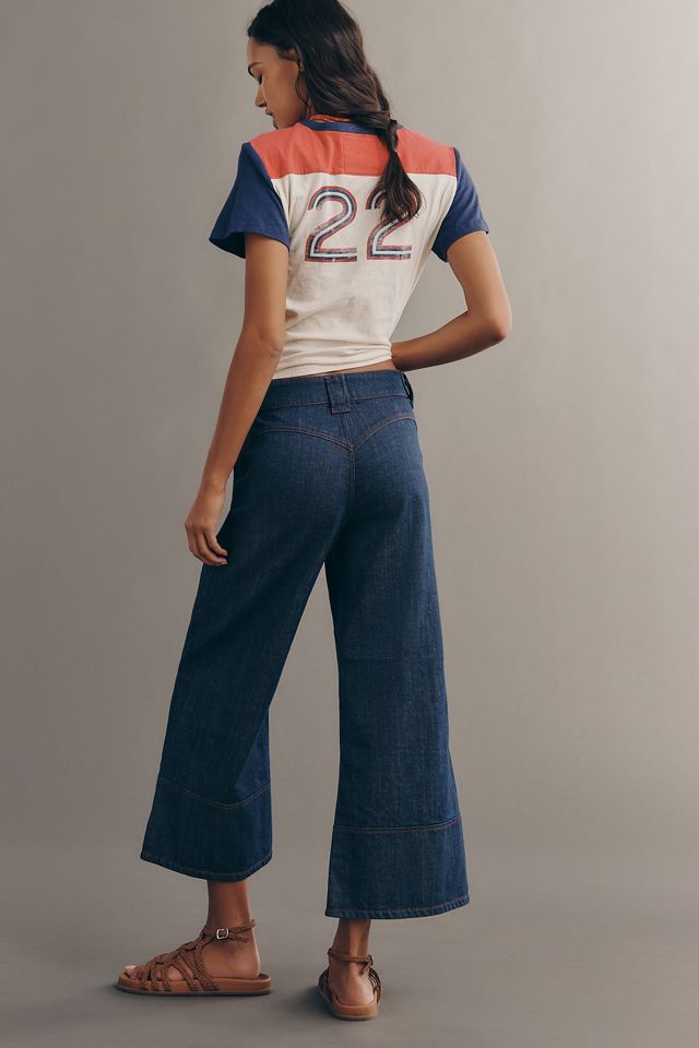 Maeve Utility High-Rise Crop Wide-Leg Jeans #3