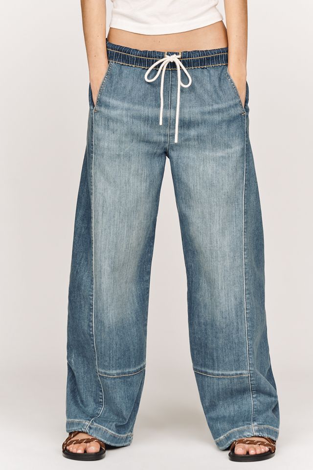 Pilcro Izzie Relaxed Pull-On Barrel Jeans #1