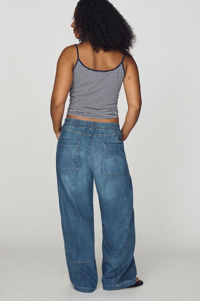 Pilcro Izzie Relaxed Pull-On Barrel Jeans #7