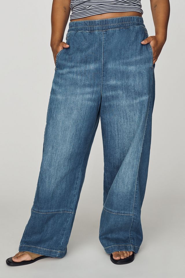 Pilcro Izzie Relaxed Pull-On Barrel Jeans #8