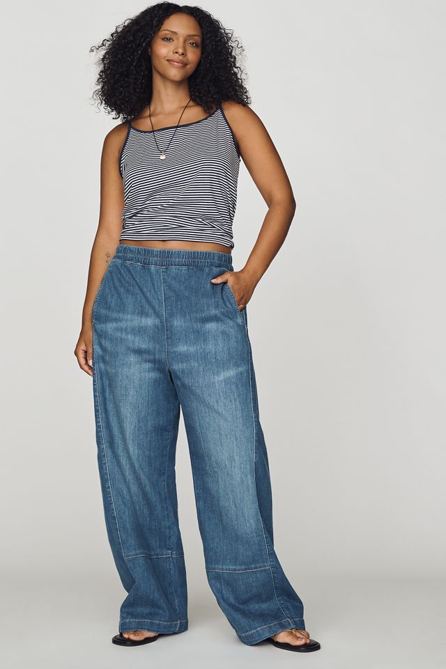 Pilcro Izzie Relaxed Pull-On Barrel Jeans #5