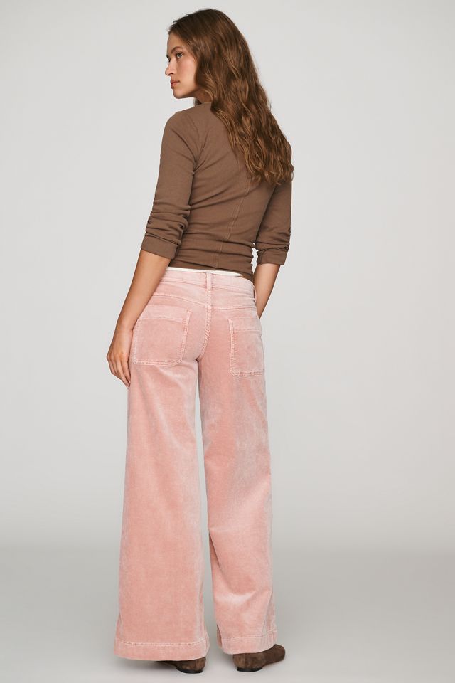 Pilcro Nico Corduroy Mid Rise Flare Jeans #3