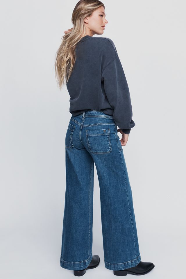 Pilcro Nico Mid Rise Flare Leg Jeans #3