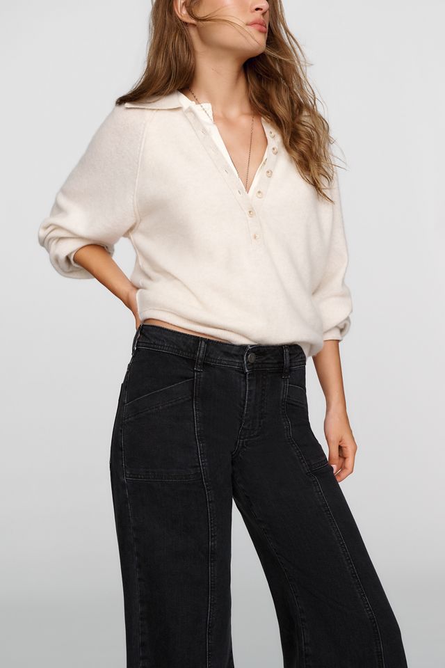 Pilcro Nico Mid Rise Flare Jeans  #3