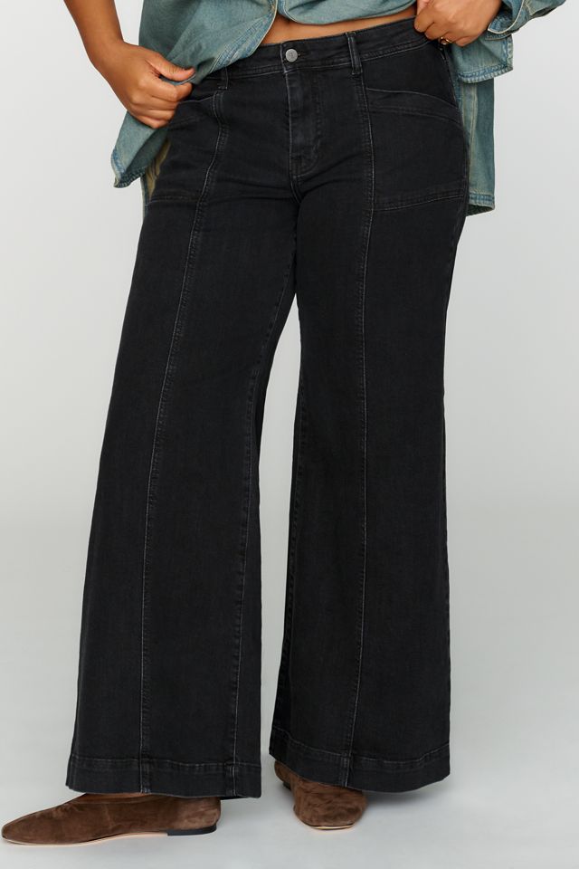 Pilcro Nico Mid Rise Flare Jeans | Anthropologie