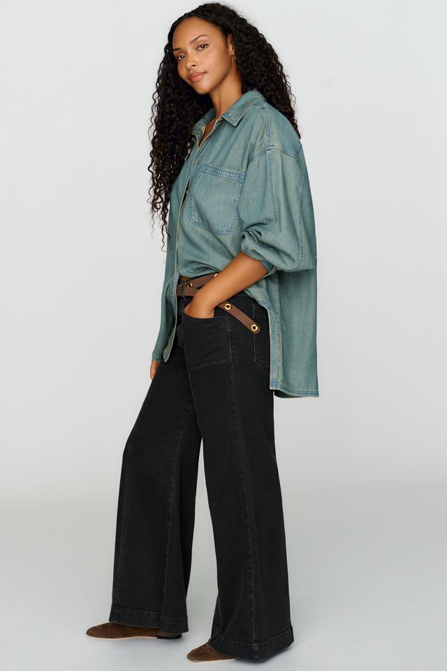 Pilcro Nico Mid Rise Flare Jeans #8
