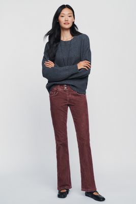 Pilcro Billy Cord Low-Rise Bootcut Trousers