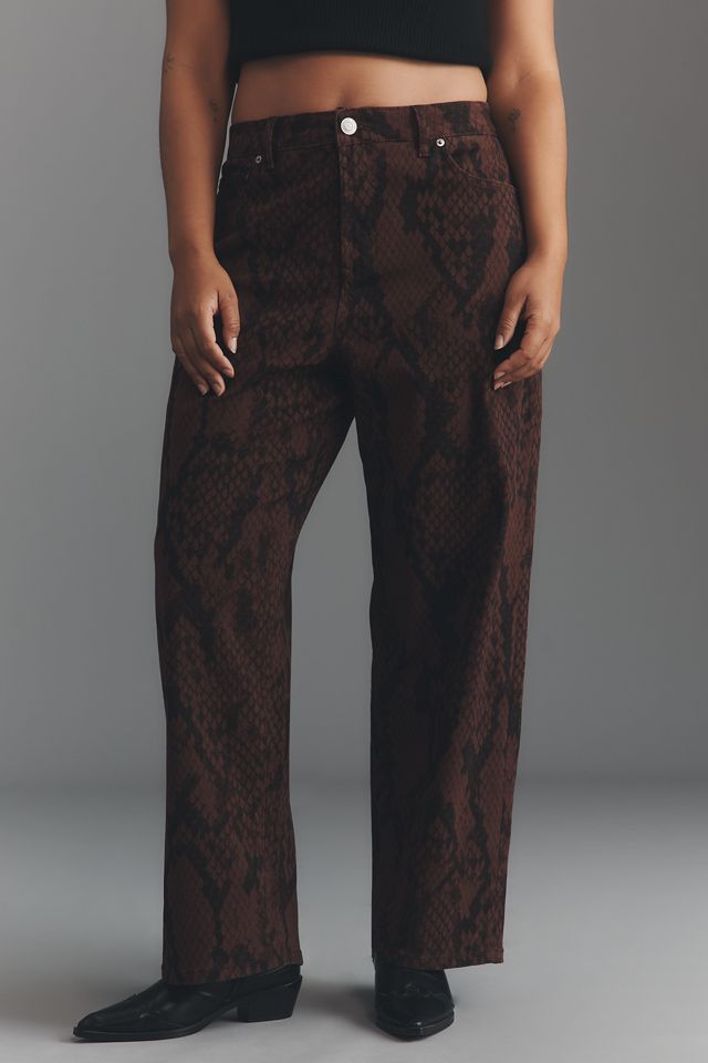 Eloquii Plus Snake Print High-Rise Wide-Leg Pants #1