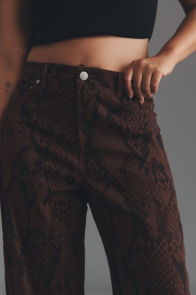Eloquii Plus Snake Print High-Rise Wide-Leg Pants #3