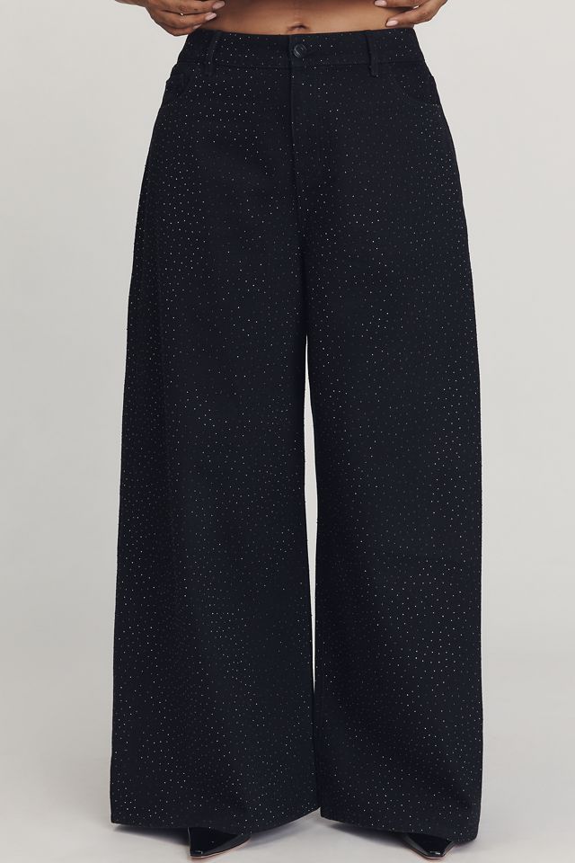 Eloquii Plus Embellished High-Rise Wide-Leg Pants #1