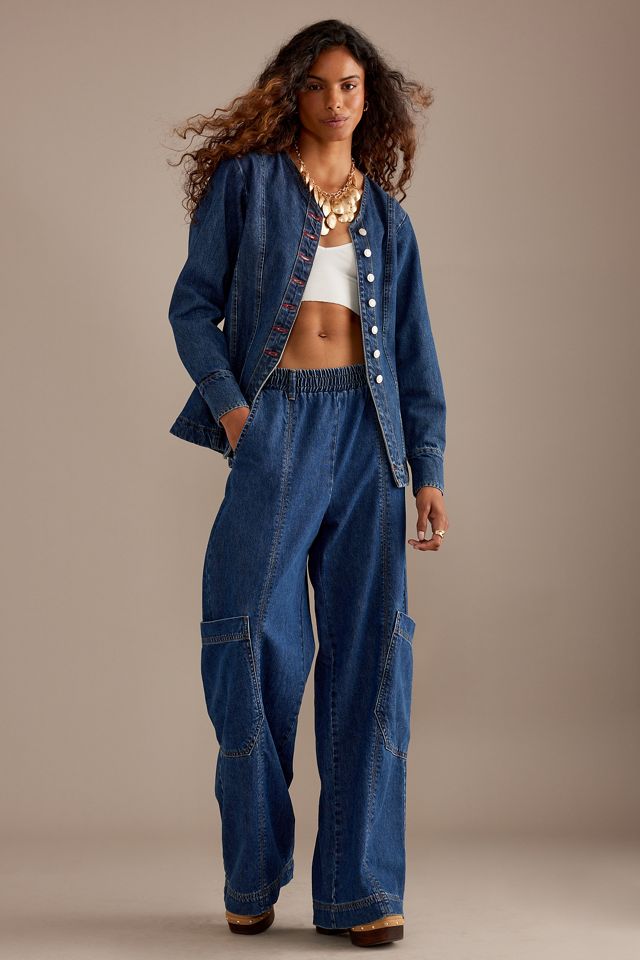 新品　agawd Denim Allinone ALIGNE Athena Elasticated Jeans | Anthropologie UK