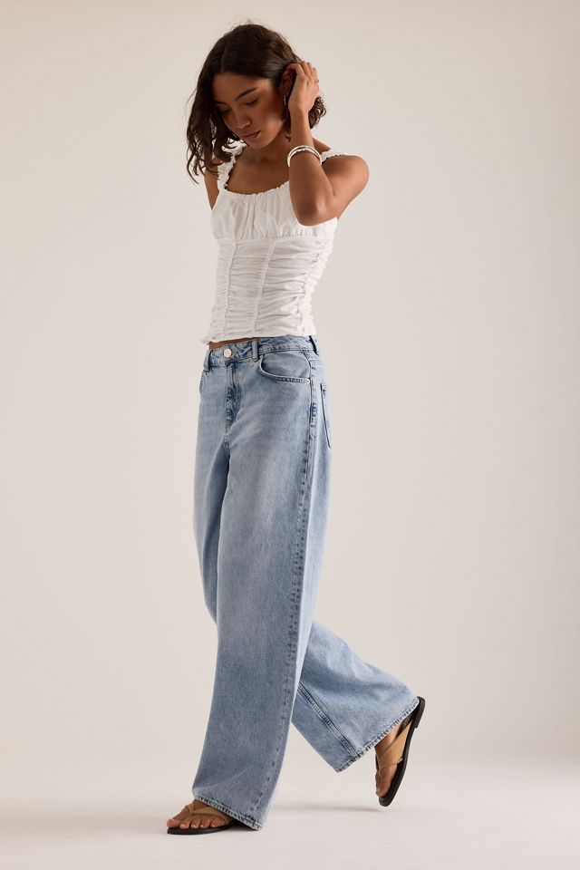 ALIGNE Low-Rise Loose Wide-Leg Jeans #2