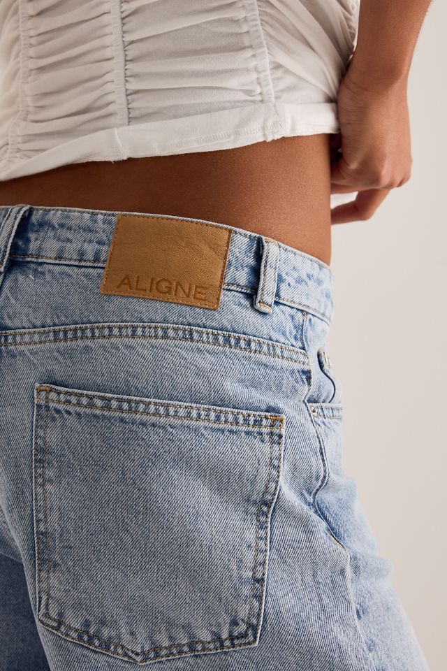 ALIGNE Low-Rise Loose Wide-Leg Jeans #4