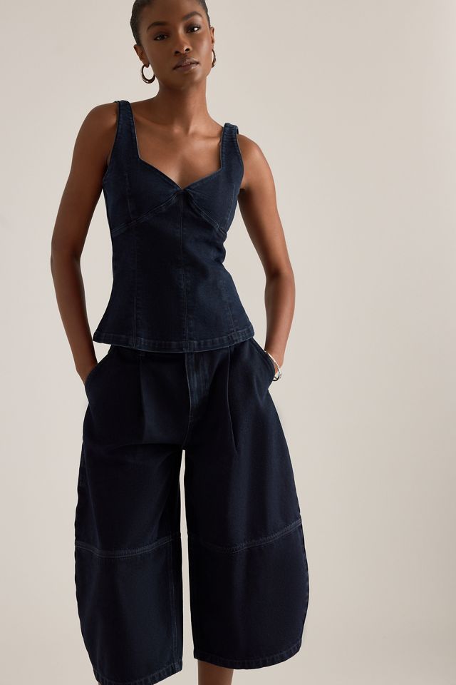 ALIGNE Haven Cocoon-Bein Denim Culottes #1