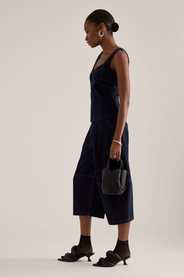 ALIGNE Haven Cocoon-Bein Denim Culottes #3