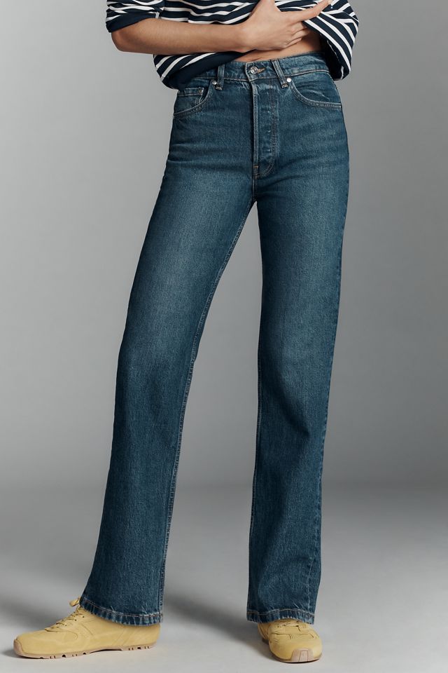 EB Denim High-Rise Straight-Leg Jeans #1