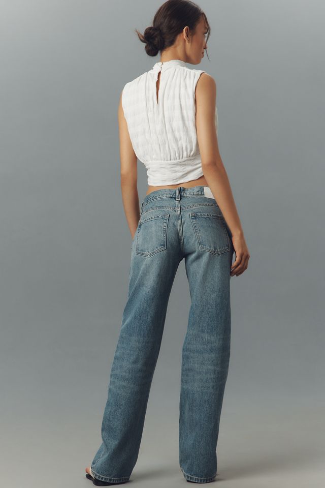 EB Denim Low-Rise Baggy Straight-Leg Jeans #2