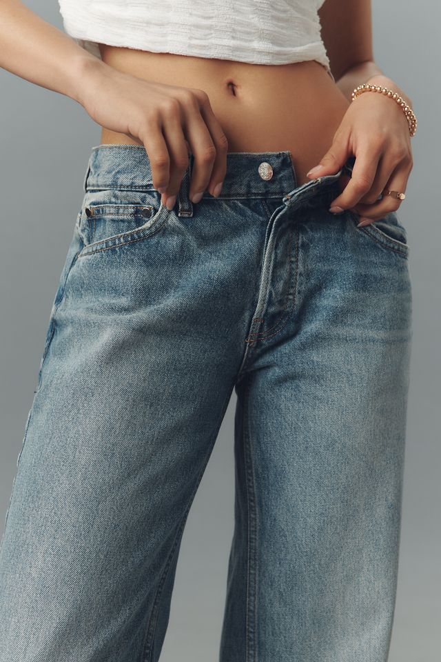 EB Denim Low-Rise Baggy Straight-Leg Jeans #3